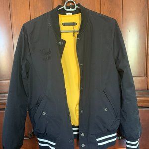 Coach NYC Reversible Varsity Jacket Yellow / Dark Blue [S]